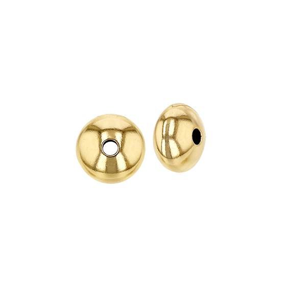 gold filled 5.0mm saucer bead