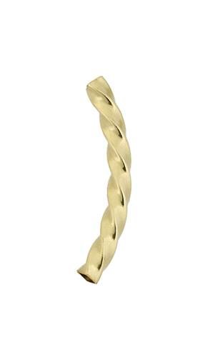 gold filled 3x25mm twisted curve tube spacer