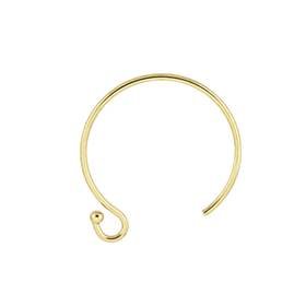 gf 1.25mm ball end hoop earwire earring