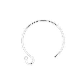 ss 1.25mm ball end hoop earwire earring