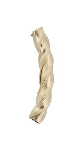 gold filled 5x40mm twisted curve tube spacer