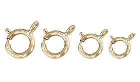 Gold Filled Closed Ring Spring Ring Clasp