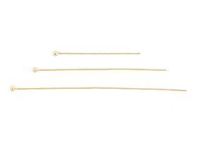 Gold Filled 1.5mm Ball Headpin 24 Gauge Wire