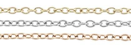 14K Gold Chain 1.20mm Width Round Cable Chains