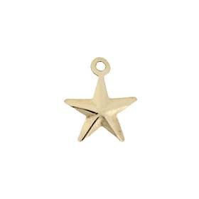 14ky 8mm star charm