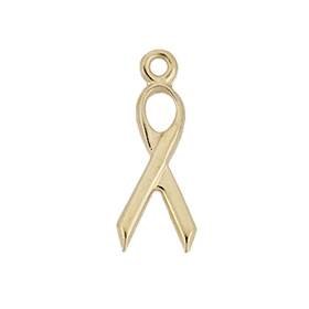 14ky 6x15mm ribbon charm