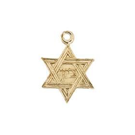 gf 8mm star of david charm