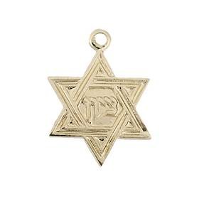 gf 12mm star of david charm