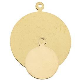 Gold Filled Flat Disc Charm