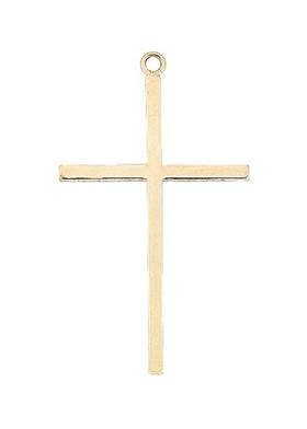 14ky 17x30mm cross charm