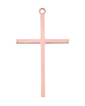 14kr 17x30mm cross charm