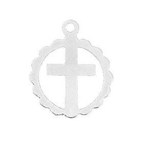 ss 12mm cross charm