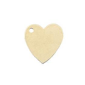 gf 10mm heart charm