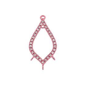 25x13mm cubic zirconia pear centerpiece