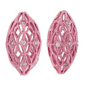 18x10mm cubic zirconia filigree oval bead