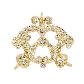 20mm cubic zirconia filigree centerpiece