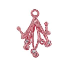 8mm cubic zirconia filigree bail
