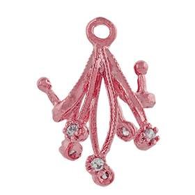 10mm cubic zirconia filigree bail
