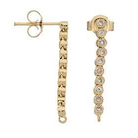 cubic zirconia drop earring