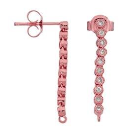cubic zirconia drop earring
