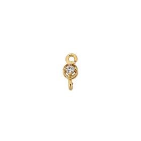 7.35x2.75mm 1 cubic zirconia round connector