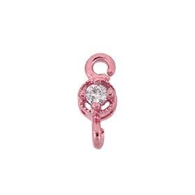 7.35x2.75mm 1 cubic zirconia round connector