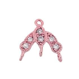 rose gold vermeil 9mm cubic zirconia chandelier connector