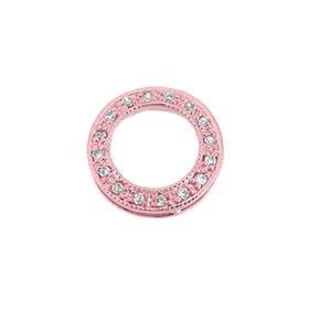 11mm cubic zirconia circle connector