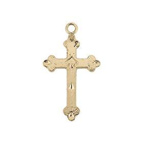 gf 16x27mm cross charm