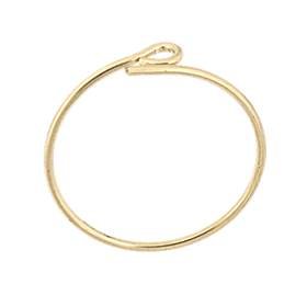 gf 15x0.70mm beading hoop earring