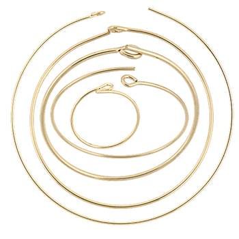 Gold Filled Beading Hoop Earring