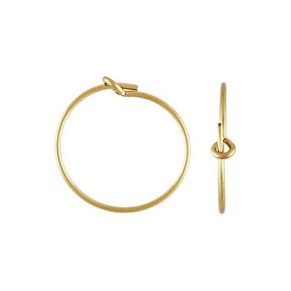 Gold Filled Beading Hoop Earring