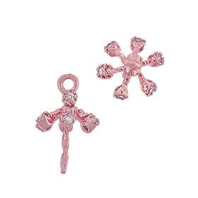 6mm cubic zirconia filigree pearl pendant