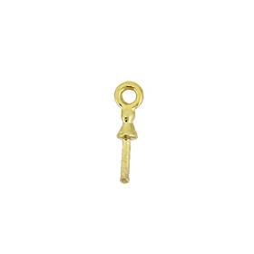 vermeil 2mm screw eye