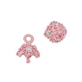 4.5mm cubic zirconia filigree pearl drop