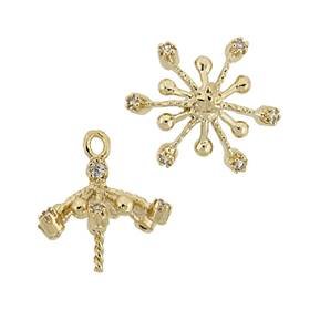 11mm cubic zirconia filigree pearl pendant