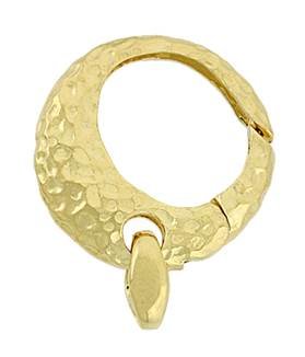 Gold Vermeil Round Hammer Trigger Clasp