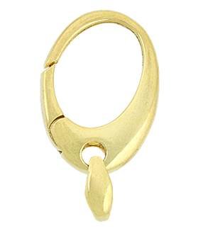 vermeil 25x17mm oval trigger clasp