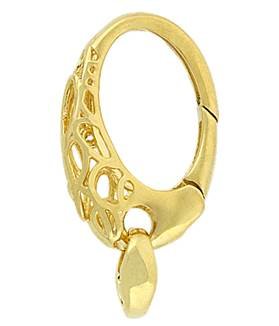 vermeil 25x17mm fancy oval trigger clasp