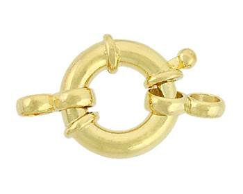 vermeil 20mm close ring springring clasp