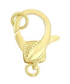 vermeil 21x13mm fancy oval trigger clasp