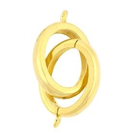 vermeil 22x18mm oval interlock clasp