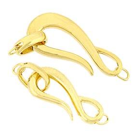 Gold Vermeil Hook And Eye Clasps