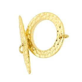 vermeil 18mm hammer toggle clasp