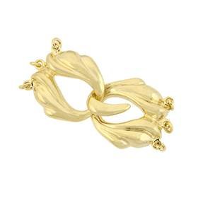 vermeil 35x17mm fancy interlock clasp