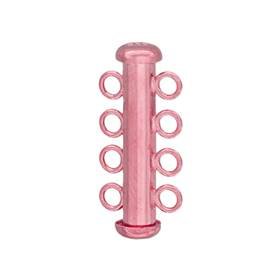rose gold vermeil 25x4mm multi-row tube clasp