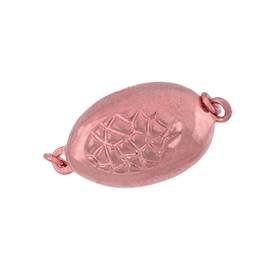 rose gold vermeil 15x10mm hammer one touch clasp
