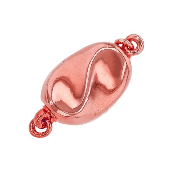 rose gold vermeil 11x8mm one touch clasp