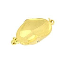 vermeil 15x10mm heart one touch clasp