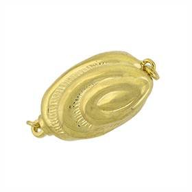 vermeil 17x11mm fancy oval one touch clasp